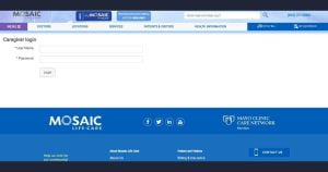 Mosaic Caregiver Login