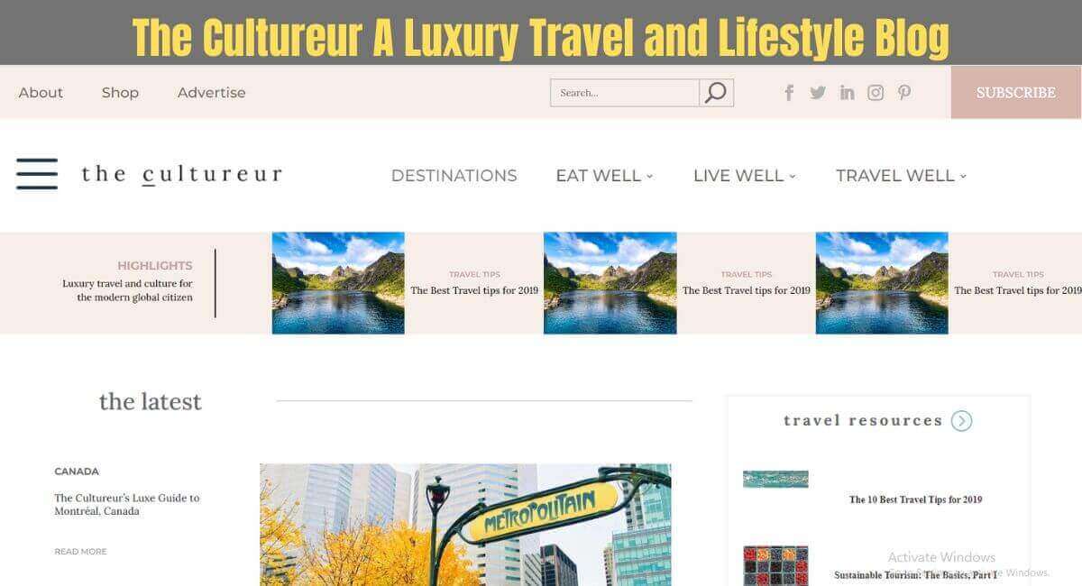 The Cultureur A Luxury Travel and Lifestyle Blog